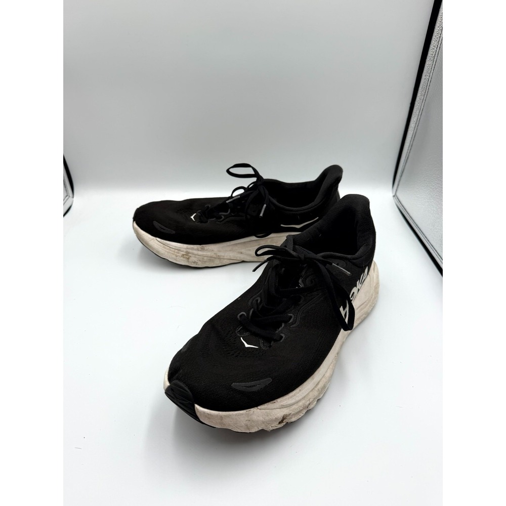 Hoka One One Arahi 8 1168690-BWHT Men 10.5D Sneaker Black Athletic Running Shoes